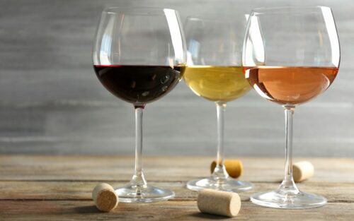 Verschiedene Weine degustieren